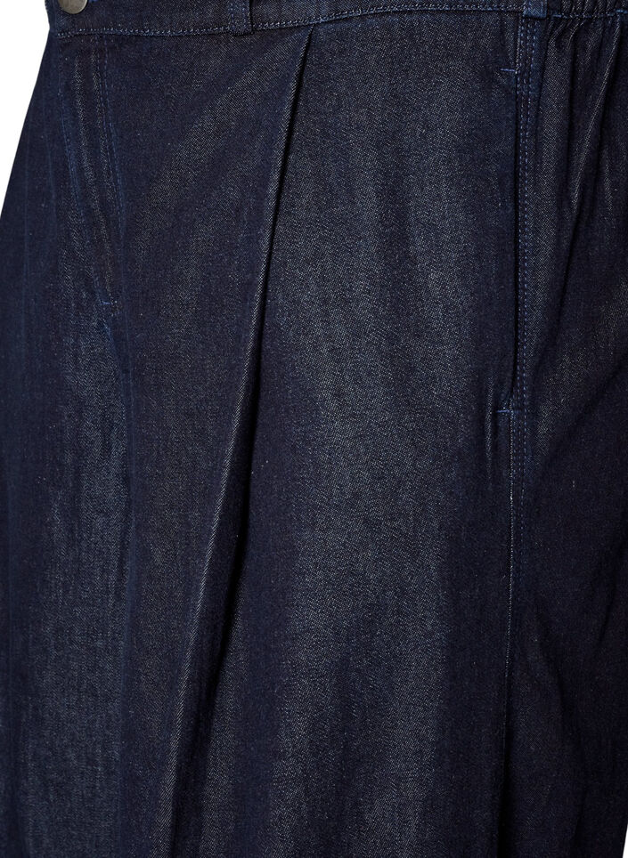 Jean balloon taille haute, Bleu, Packshot image number 2