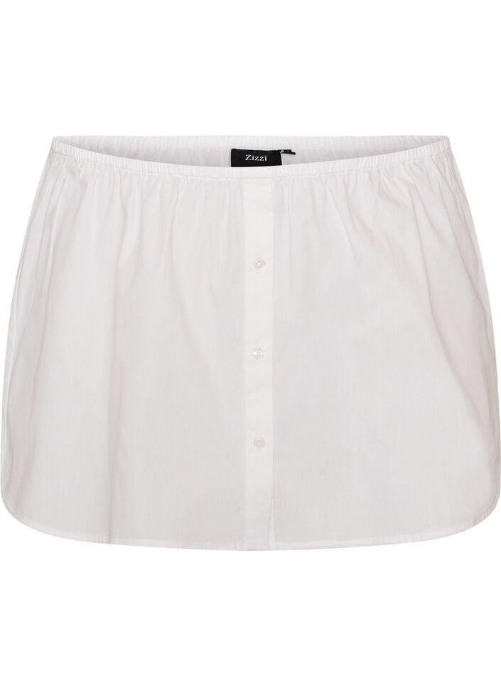 Extension de chemise en 100% coton, Blanc, Packshot image number 0
