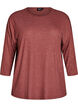 Blouse en jersey avec manches 3/4, Bordeaux, Packshot image number 0