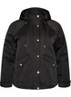 Parka matelass&eacute; avec une capuche amovible, Noir, Packshot image number 0