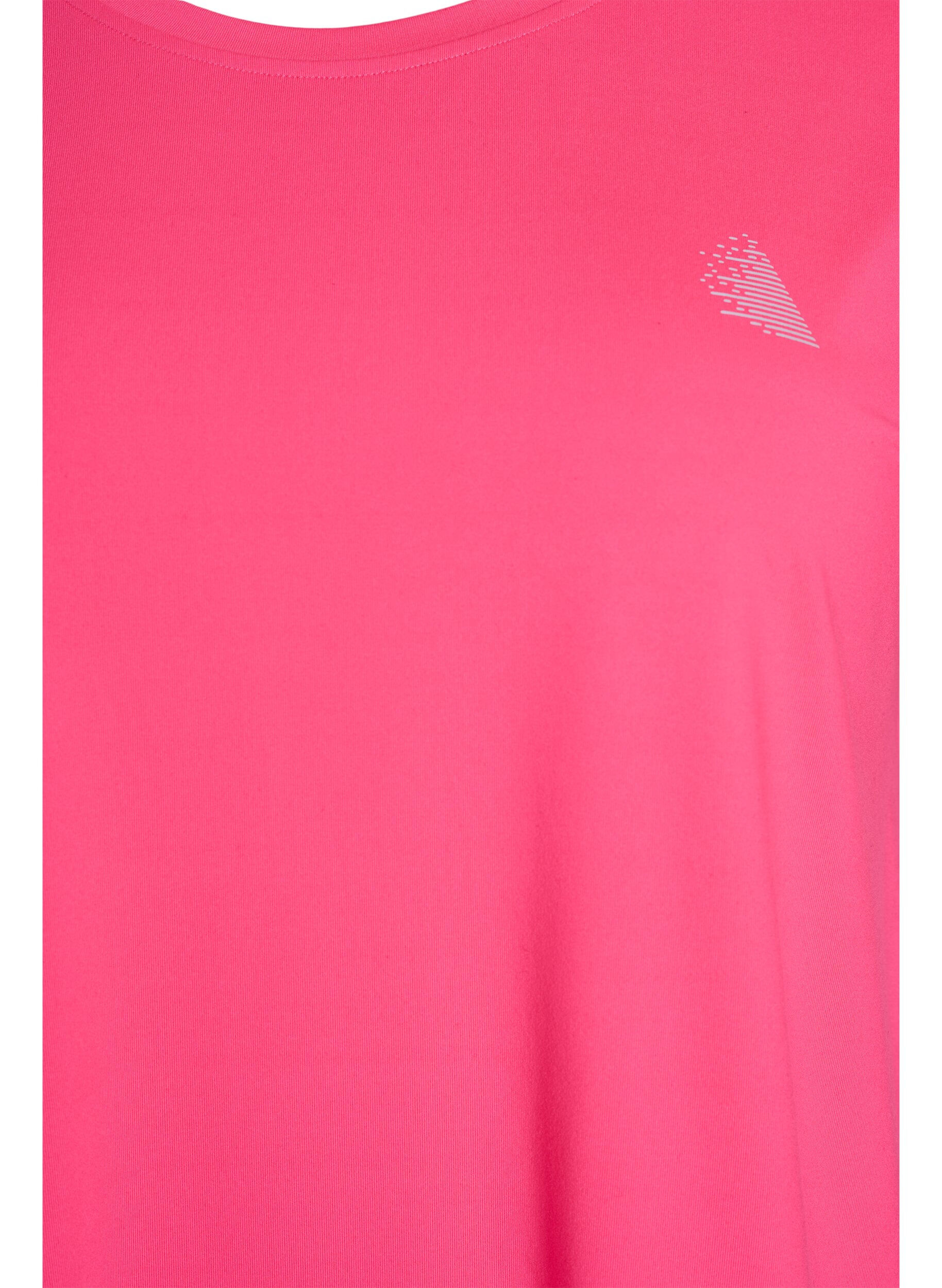 ZizziT-shirt de sport couleur unie, Rose, Packshot image number 2