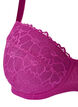 Soutien-gorge rembourr&eacute; avec dentelle et armatures, Violet, Packshot image number 2