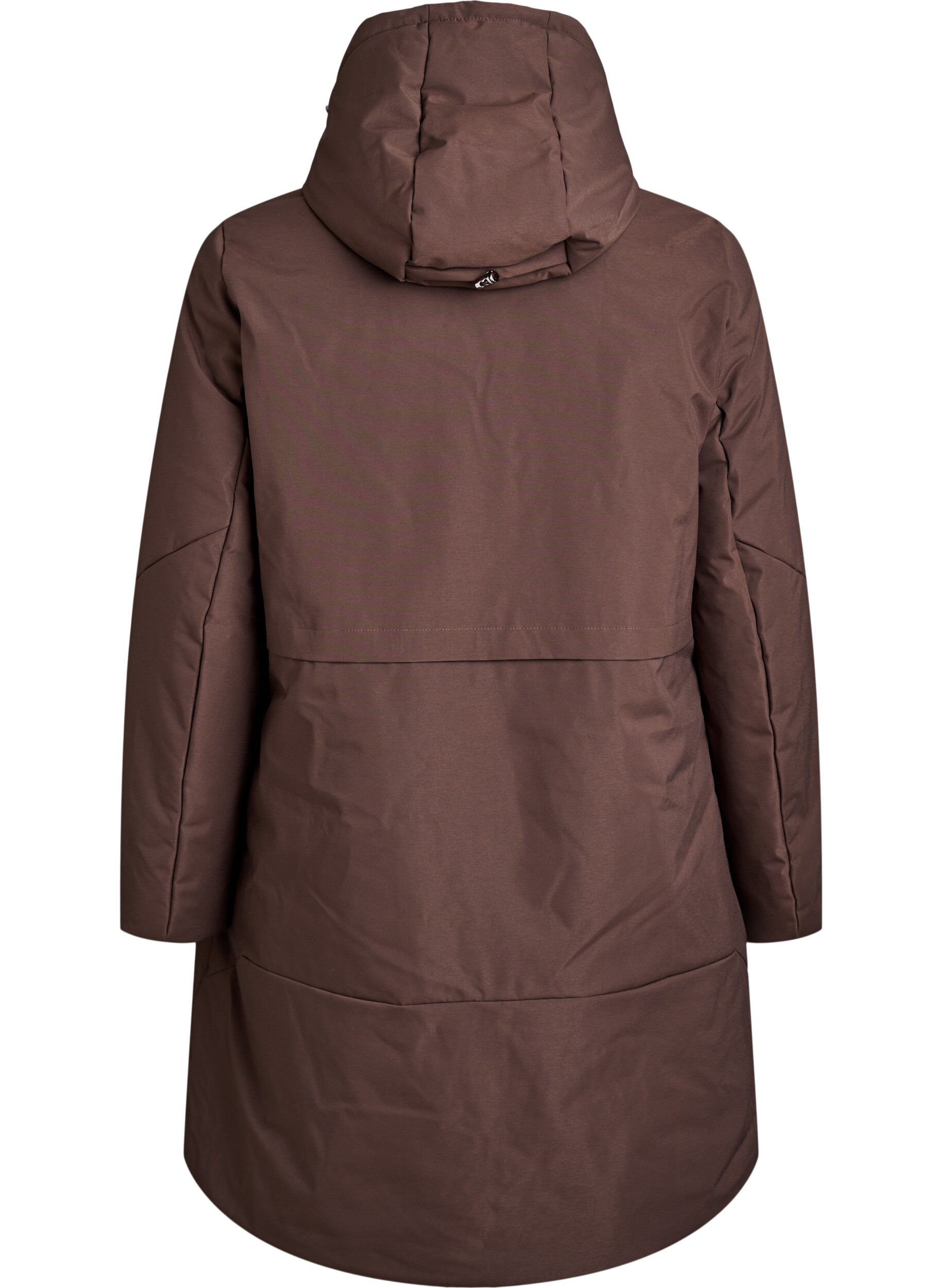 Zizzi Veste d'hiver avec taille ajustable, Marron, Packshot image number 1
