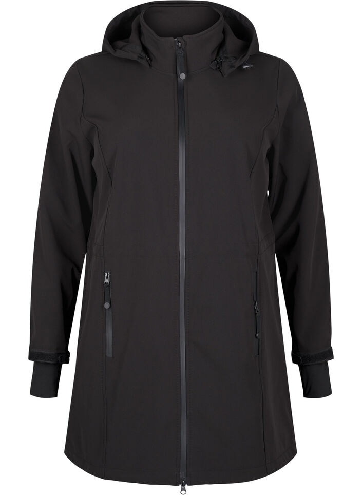Veste softshell avec capuche amovible, Noir, Packshot image number 4