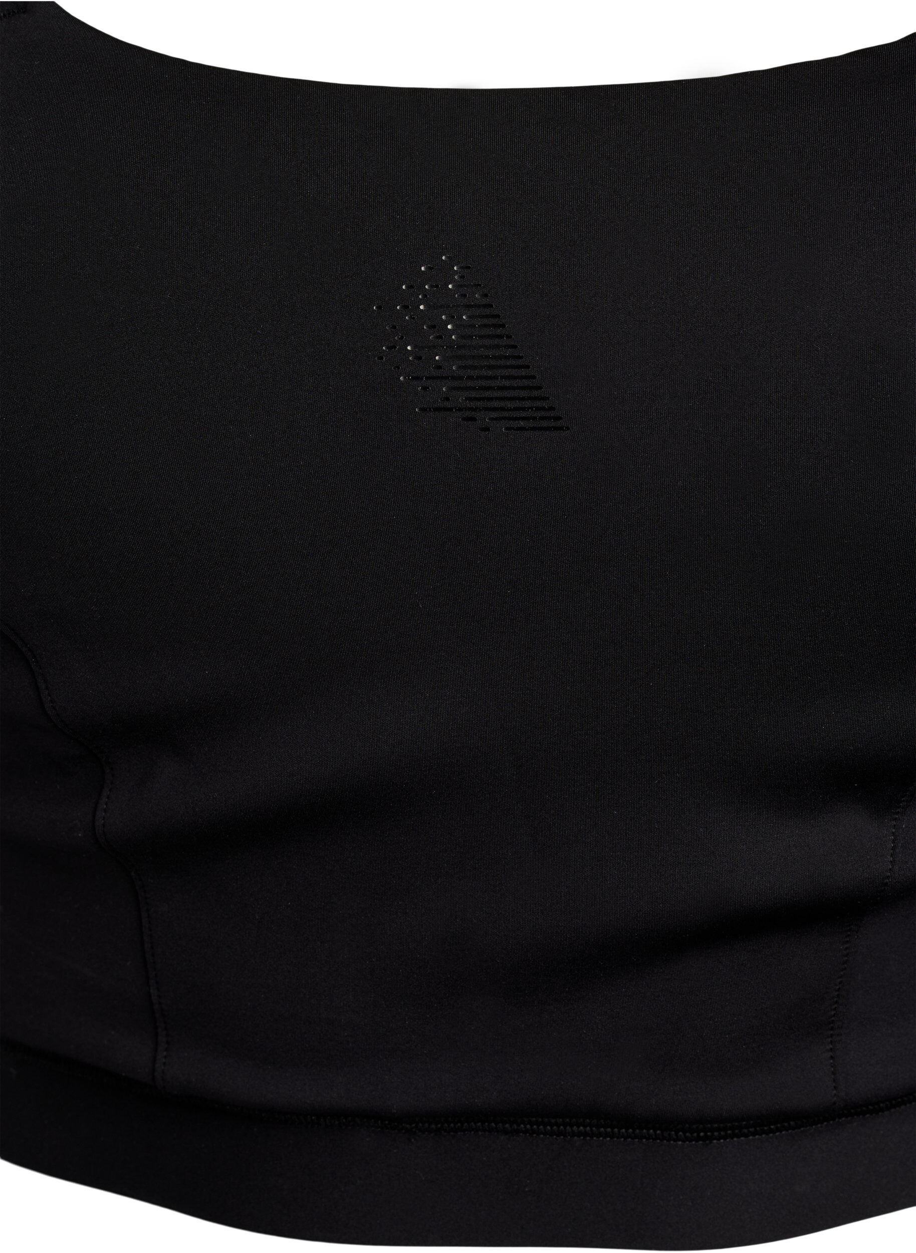 Zizzi Soutien-gorge de sport avec d&eacute;tail crois&eacute; dans le dos, Noir, Packshot image number 2