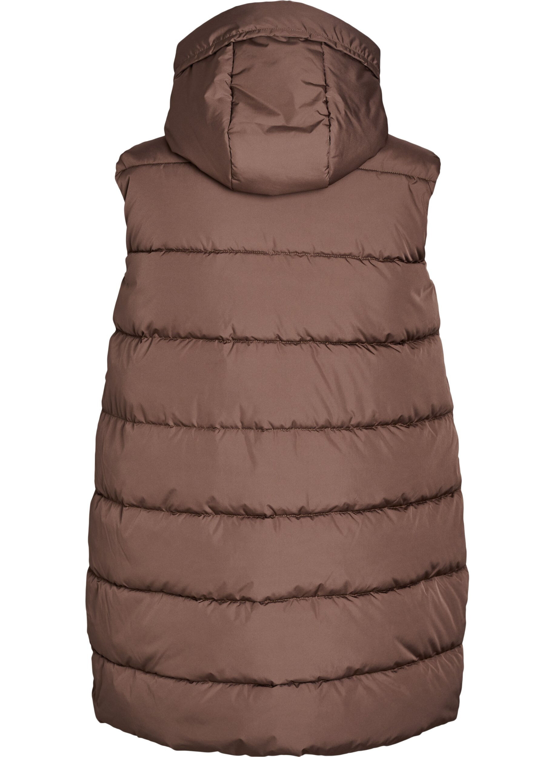 ZizziVeste longue avec capuche et poches, Marron, Packshot image number 1