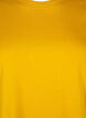 T-shirt basique en coton &agrave; col rond, Jaune, Packshot image number 2