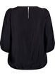 Blouse avec manches 3/4 et d&eacute;tails en dentelle, Noir, Packshot image number 1