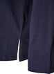 Blouse en jersey &agrave; manches longues avec inscription, Bleu, Packshot image number 3