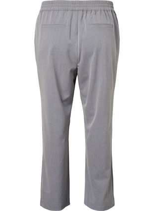 Pantalon mélangé gris avec élastique à la taille, Medium Grey Melange, Packshot image number 1