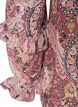 Blouse &agrave; imprim&eacute; cachemire et d&eacute;tails &agrave; volants, Mauve, Packshot image number 3