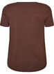 T-shirt en coton uni basique, Marron, Packshot image number 1