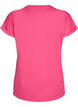 T-shirt &agrave; manches courtes en coton m&eacute;lang&eacute;, Rose, Packshot image number 1