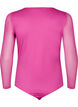 Bodystocking en dentelle et en maille, Fuchsia Red, Packshot image number 1