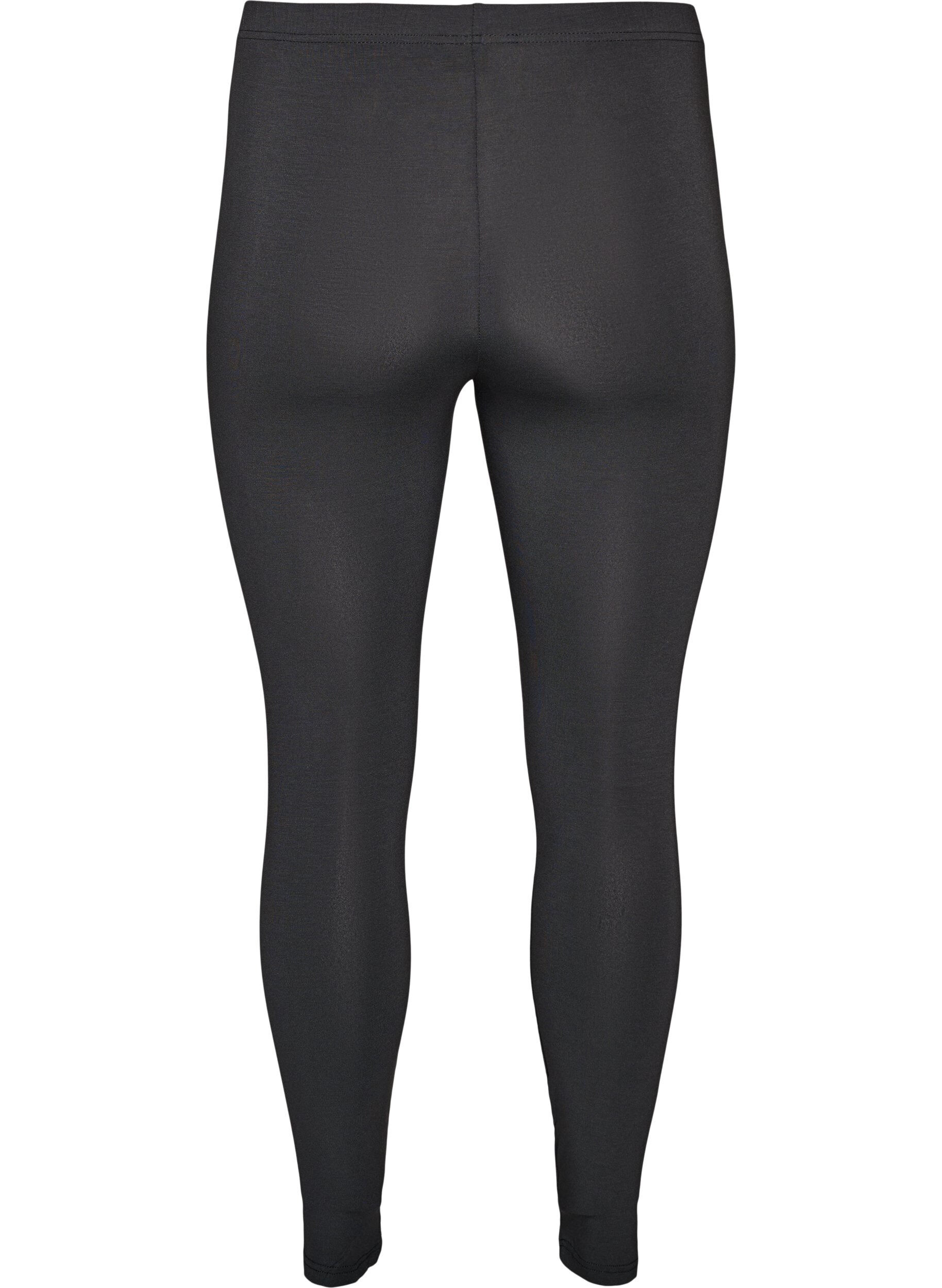 ZizziLeggings basiques en viscose, Gris anthracite, Packshot image number 1