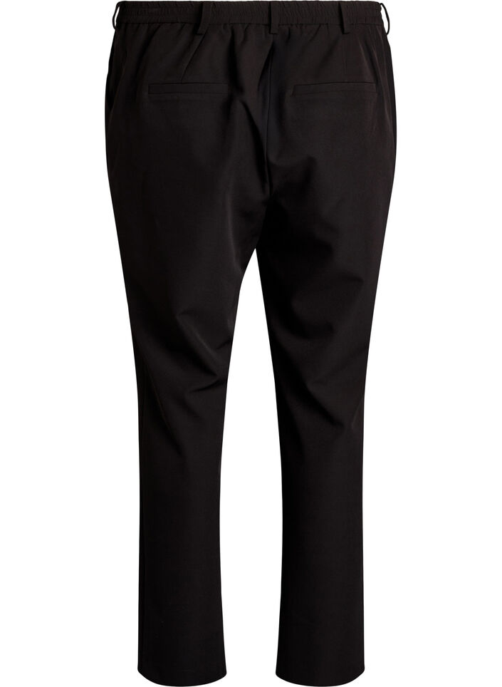 Pantalon avec poches et jambes droites, Noir, Packshot image number 1