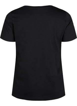 T-shirt en coton avec impression sur le devant, Black LOS ANGELES, Packshot image number 1