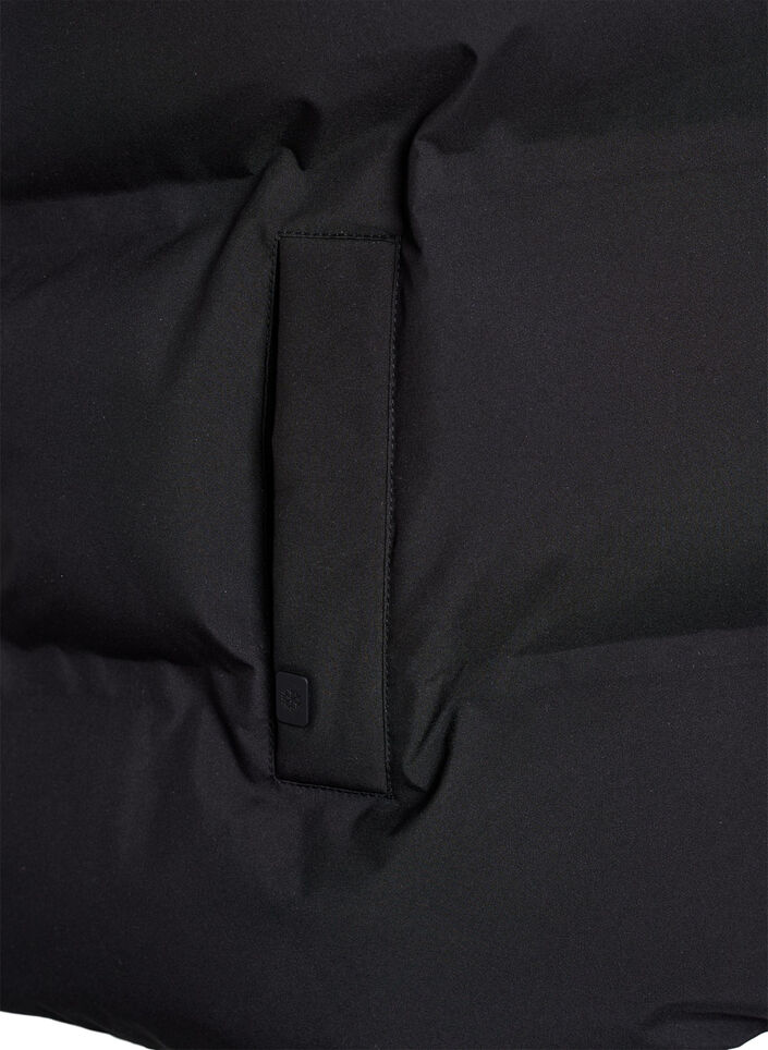 Doudoune sans manches courte avec col montant, Noir, Packshot image number 3