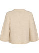 Cardigan en m&eacute;lange de laine avec manches trois-quarts, Beige, Packshot image number 1