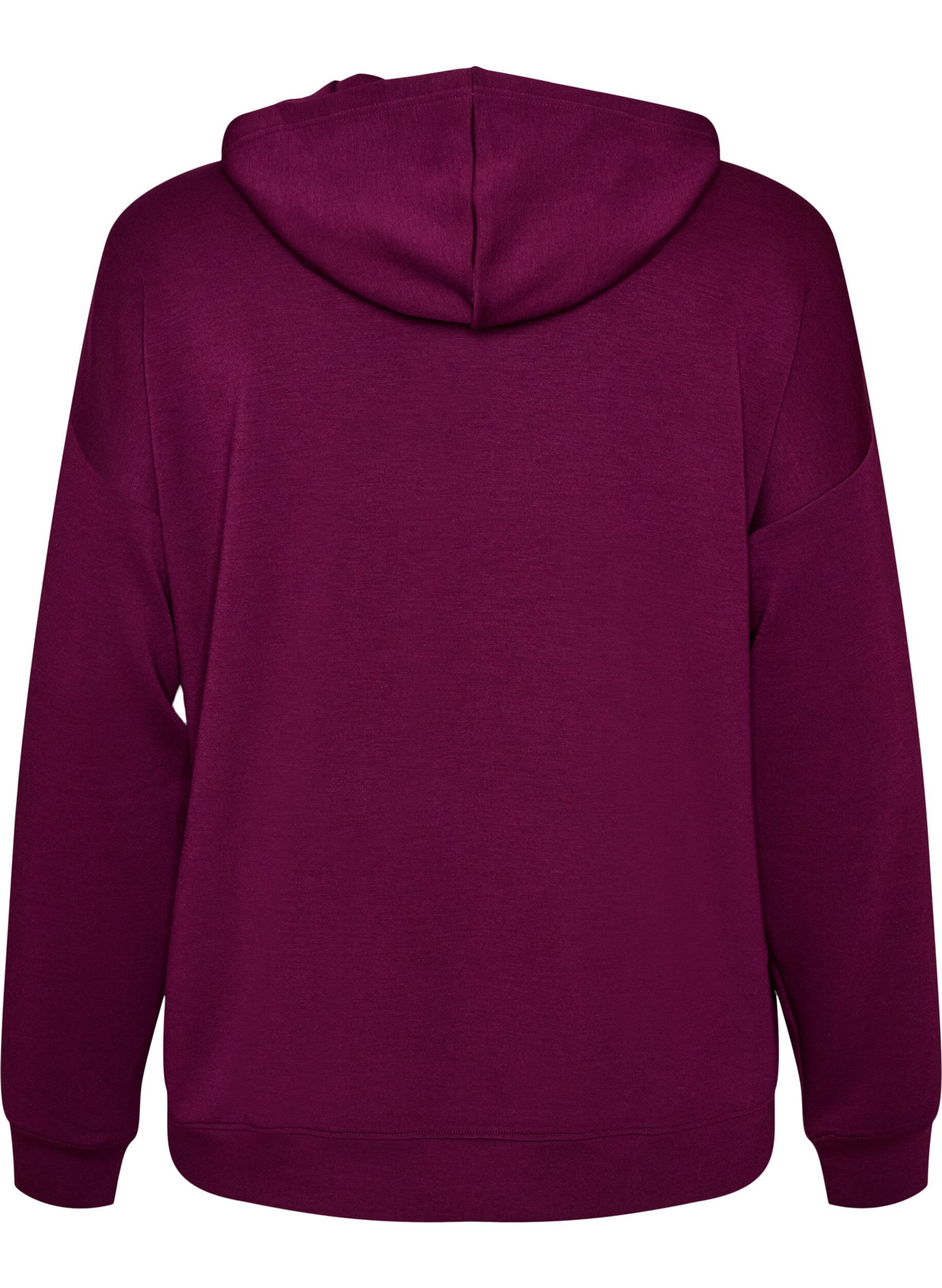 ZizziSweat &agrave; capuche en jersey, Violet, Packshot image number 1
