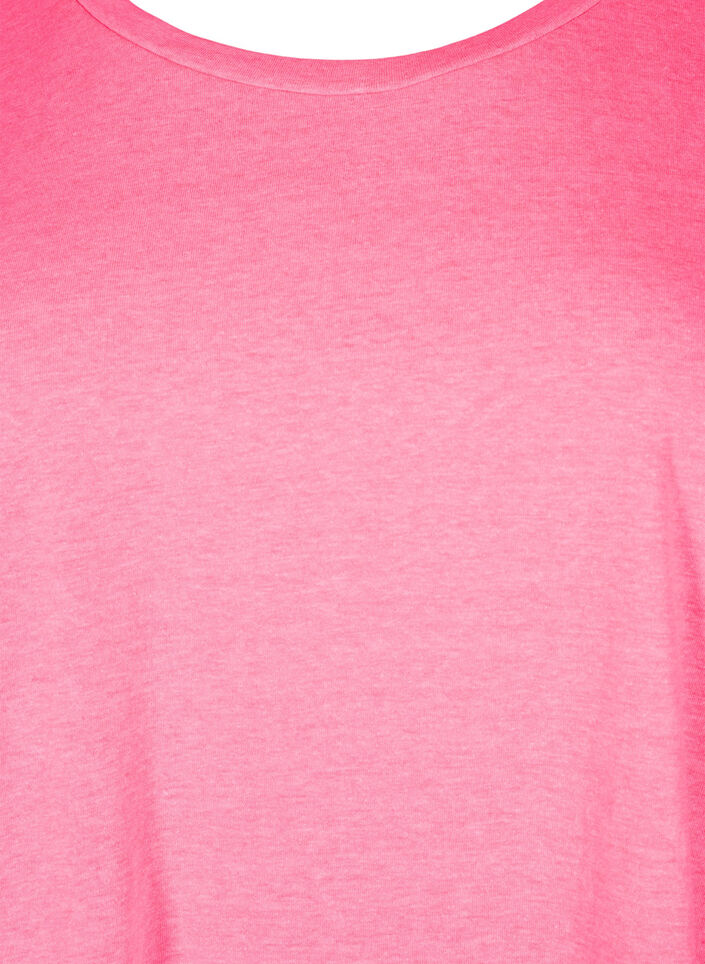T-shirt en coton néon, Rose, Packshot image number 2