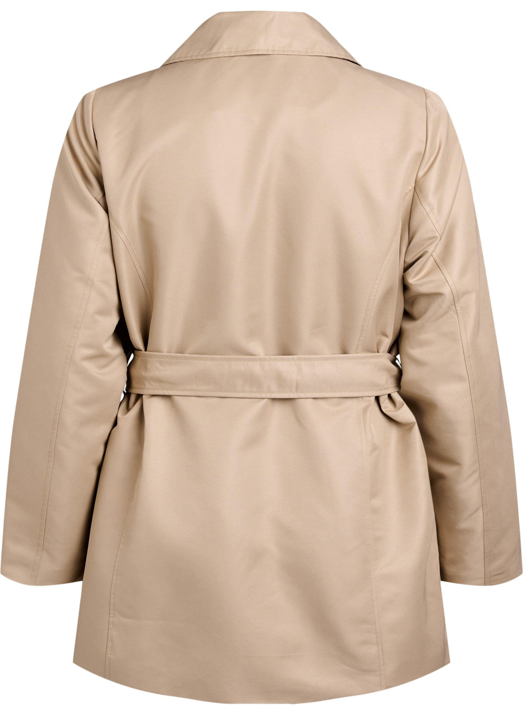Zizzi Trench court avec ceinture, Beige, Packshot image number 1