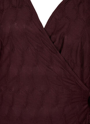 FLASH - Robe enveloppante à manches 3/4, Fudge, Packshot image number 2