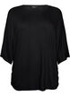 Blouse en jersey avec des manches ballon au coude, Noir, Packshot image number 0