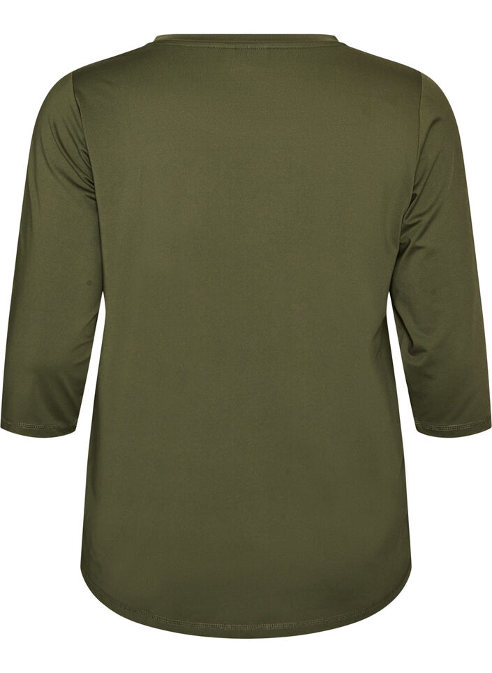 Sports top with 3/4 sleeves, Vert, Packshot image number 1
