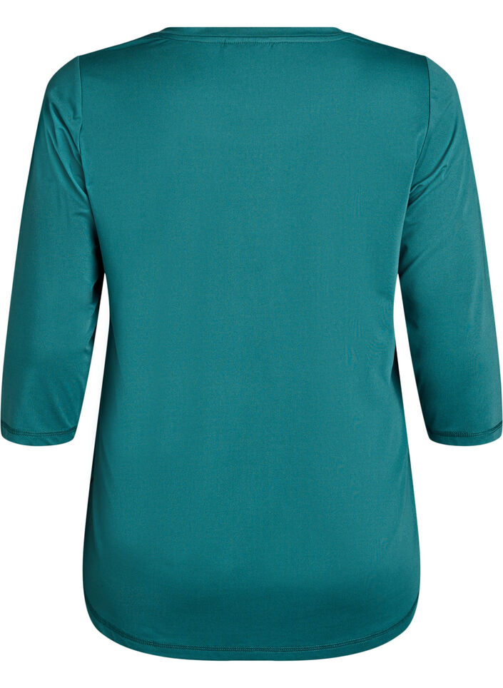 Haut de sport &agrave; manches 3/4, Vert, Packshot image number 1