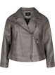 Veste imitation cuir patinée, Dark Grey Wash, Packshot image number 0