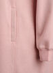 Robe sweat-shirt courte &agrave; col montant et poches, Rose poudr&eacute;e, Packshot image number 3