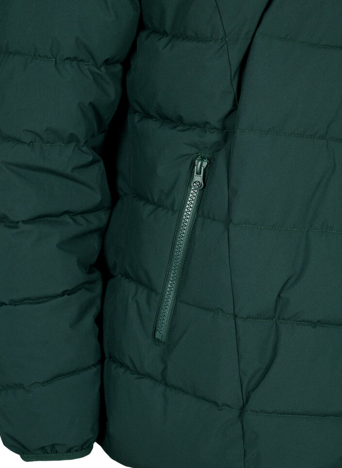 Veste courte &agrave; capuche, Vert fonc&eacute;, Packshot image number 3