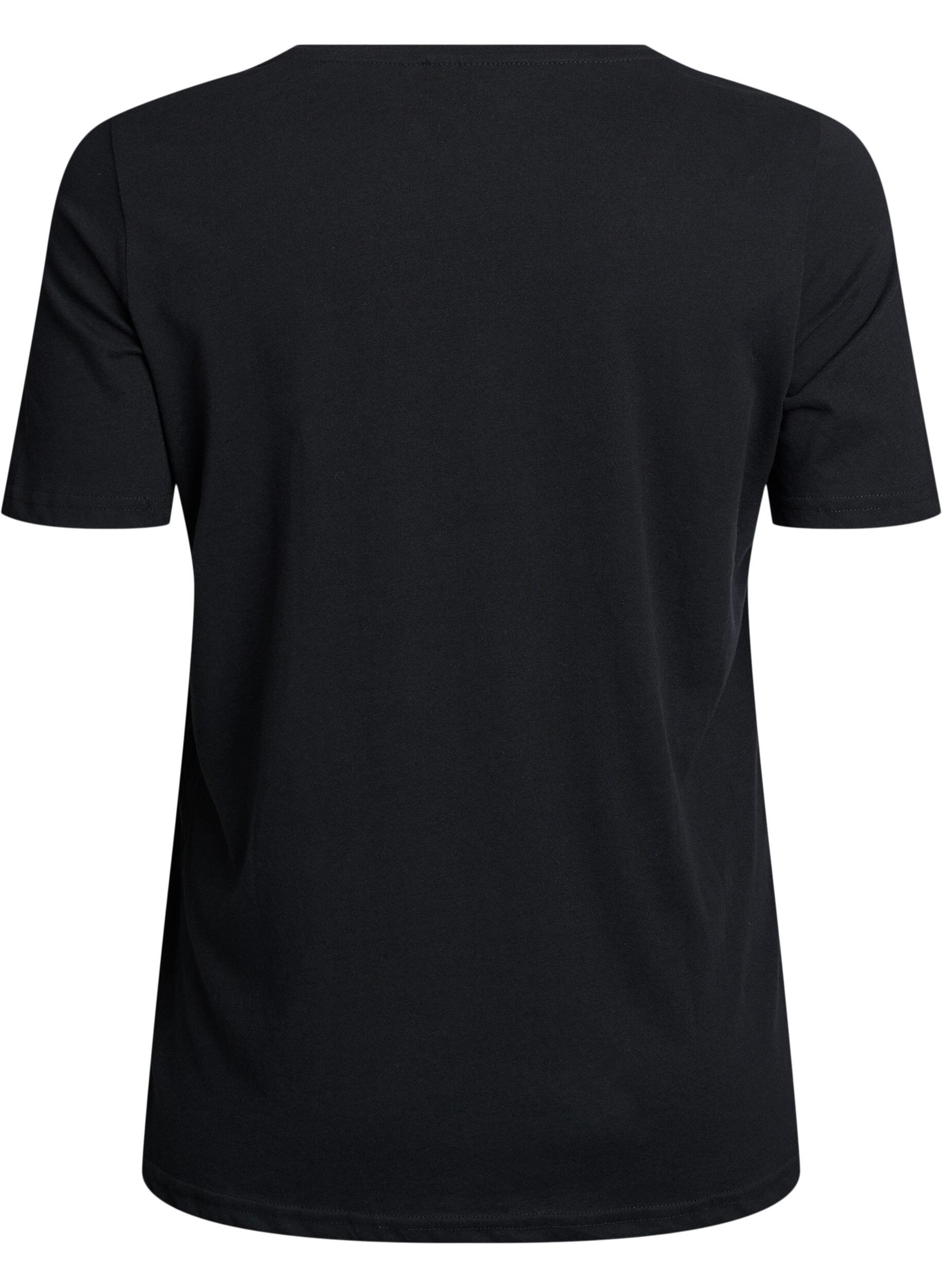 Zizzi FLASH - T-shirt avec motif, Noir, Packshot image number 1