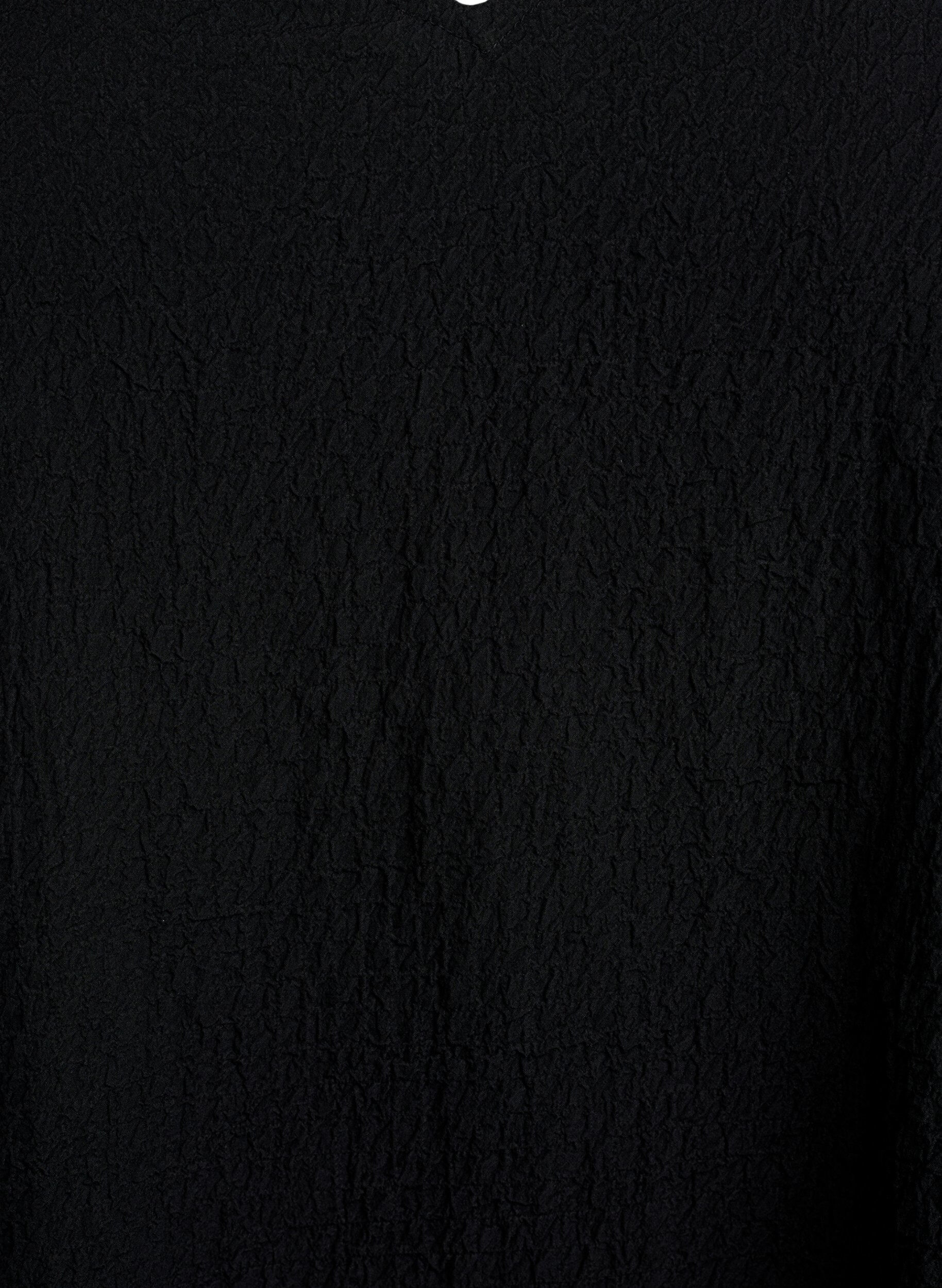 Zizzi Robe &agrave; manches courtes avec col en V, Noir, Packshot image number 2