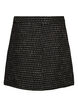 Jupe courte en boucl&eacute;, Noir, Packshot image number 1