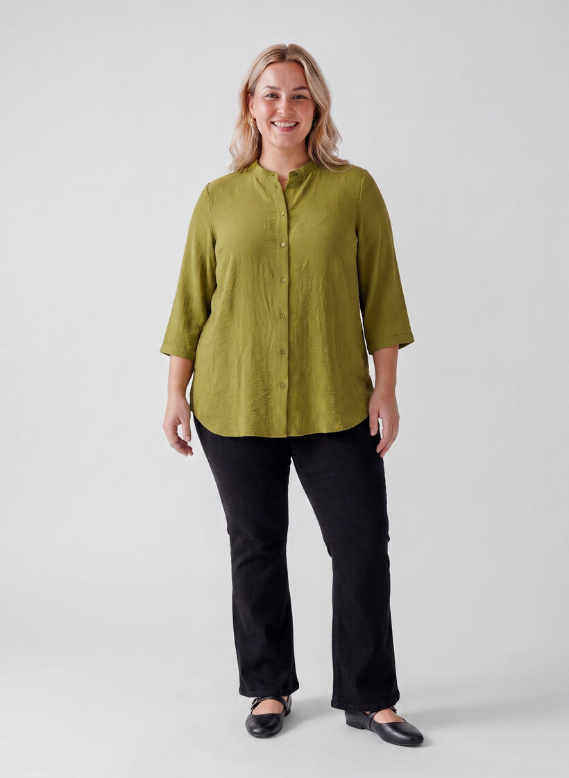 Tunique avec manches 3/4, Vert, Model image number 1