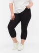 Leggings basiques longueur 3/4 en viscose, Noir, Model image number 0