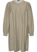 Robe imprim&eacute;e en viscose &agrave; manches longues, Vert Kaki, Packshot image number 0