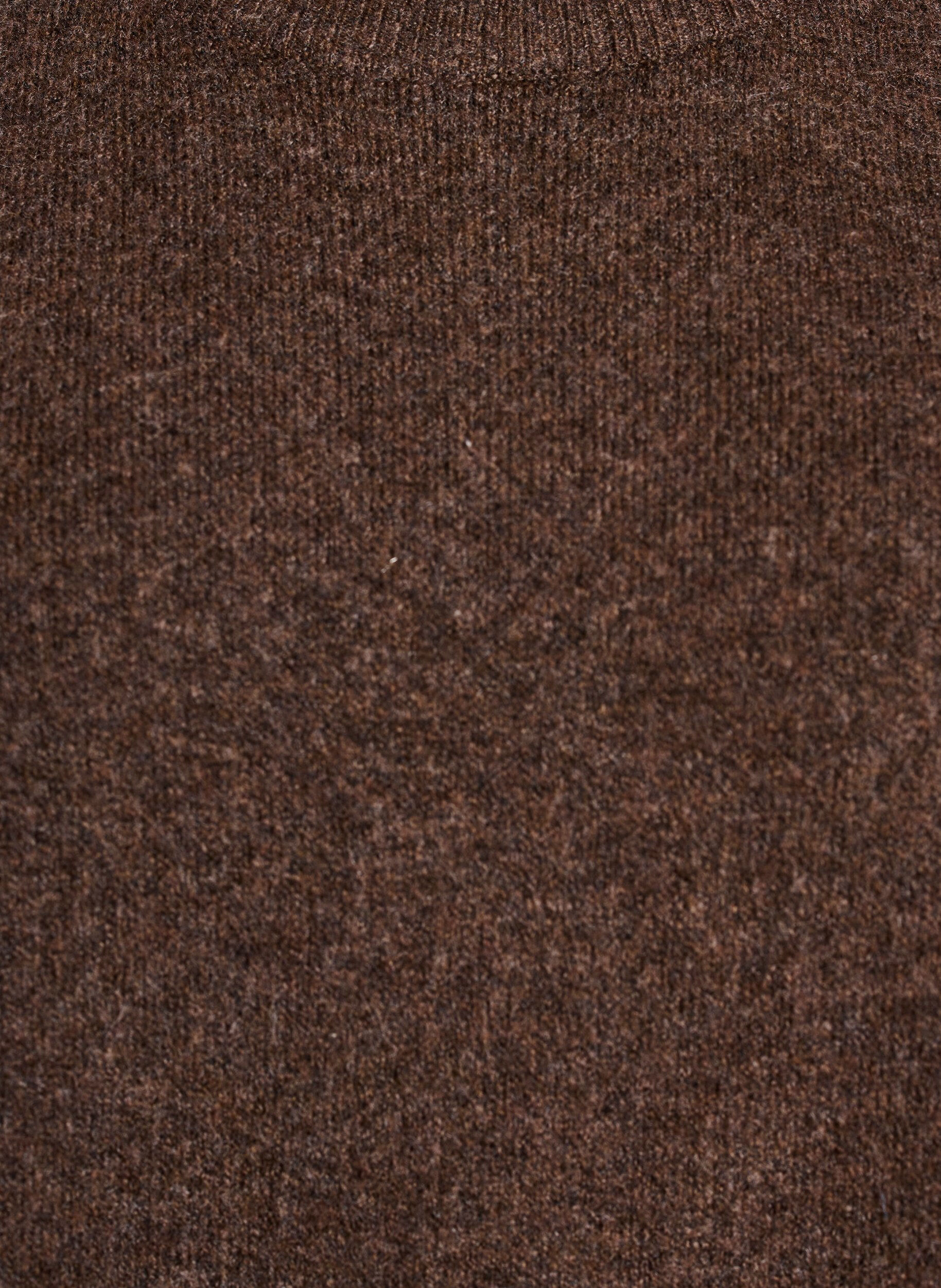 Zizzi Chemisier tricot&eacute; ample &agrave; manches courtes, Marron, Packshot image number 2