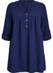 Tunique en mousseline de coton avec broderie anglaise, Bleu, Packshot image number 0