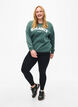 Sweatshirt avec motif &agrave; l'avant, Vert, Model image number 1