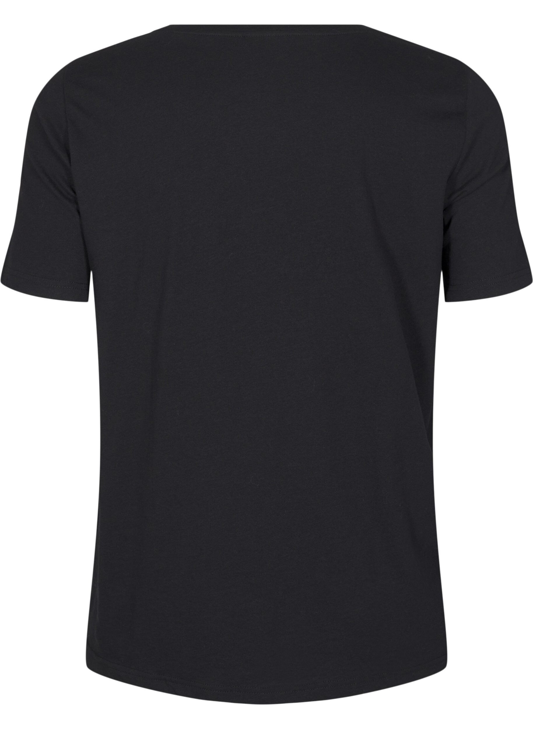 Zizzi FLASH &ndash; T-shirt avec motif, Noir, Packshot image number 1