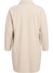 Robe mi-longue en jersey avec un col en V, Beige, Packshot image number 1