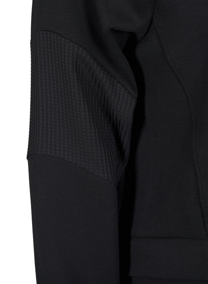 Cardigan à capuche et poches, Black, Packshot image number 3