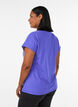 T-shirt de sport couleur unie, Bleu, Model image number 2