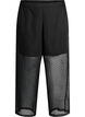 Pantalon ample en mousseline &agrave; pois, Noir, Packshot image number 0