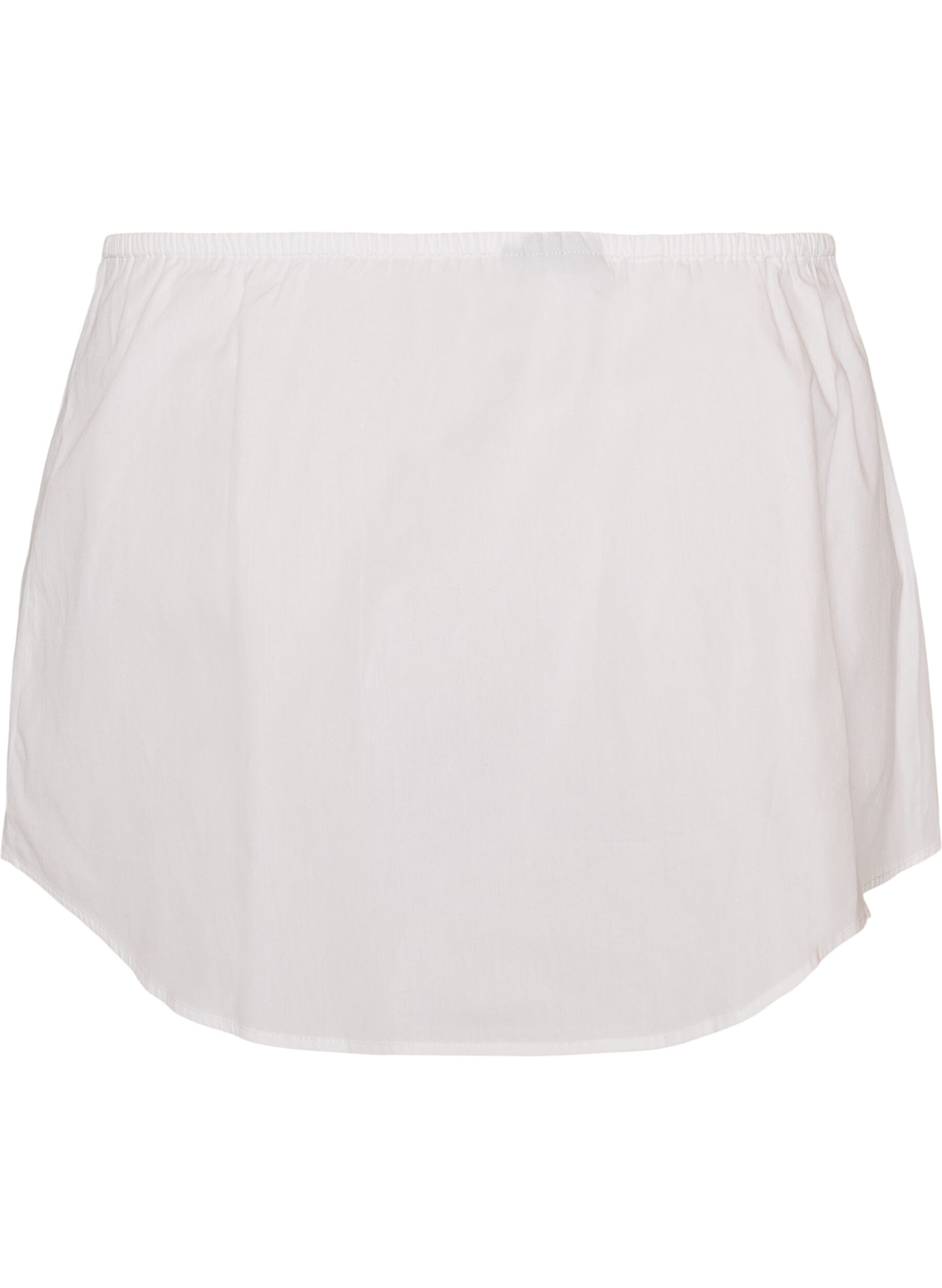 ZizziExtension de chemise en 100% coton, Blanc, Packshot image number 1