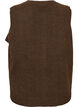 Gilet en maille &agrave; boutons d&eacute;coratifs, Marron, Packshot image number 1