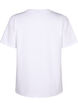 T-shirt en coton bio avec détails brodés, Bright White, Packshot image number 1
